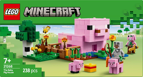 Фото - Конструктор LEGO Minecraft Будинок для поросят (21268)