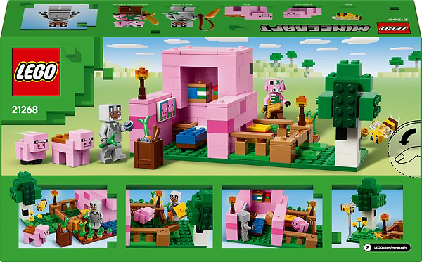 Фото - Конструктор LEGO Minecraft Будинок для поросят (21268)
