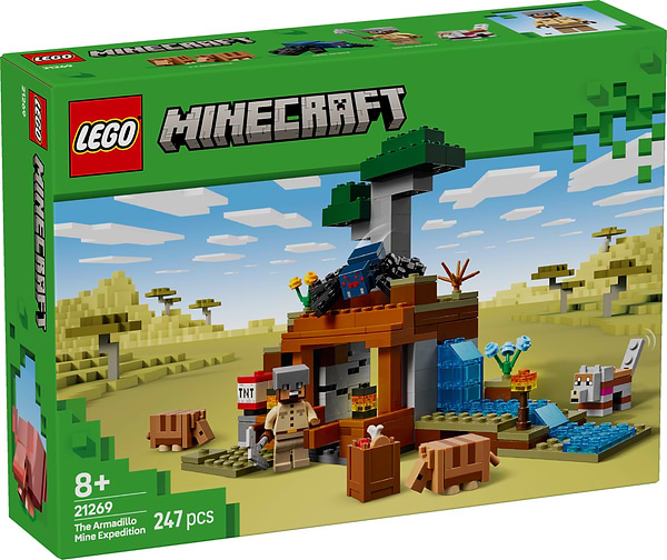 Фото - Конструктор LEGO Minecraft Шахтная экспедиция «Броненосец» (21269)