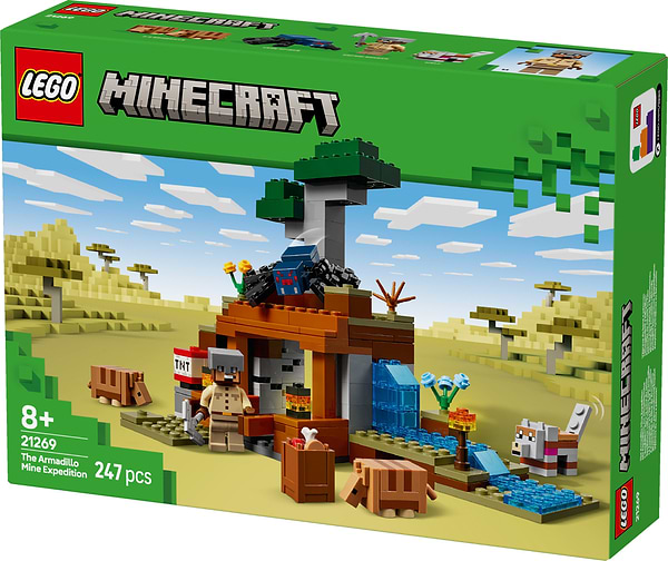 Фото - Конструктор LEGO Minecraft Шахтная экспедиция «Броненосец» (21269)
