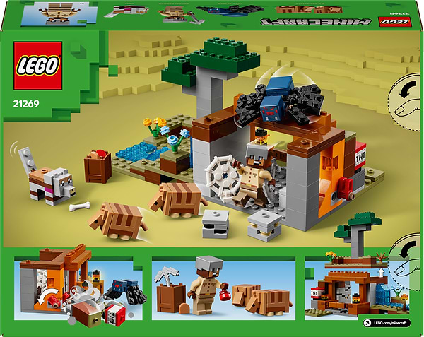 Фото - Конструктор LEGO Minecraft Шахтная экспедиция «Броненосец» (21269)