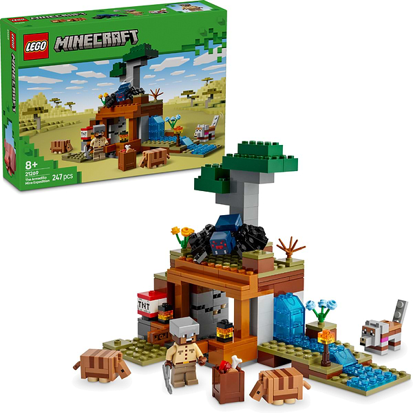 Фото - Конструктор LEGO Minecraft Шахтная экспедиция «Броненосец» (21269)