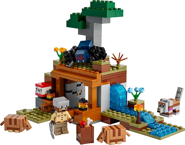 Фото - Конструктор LEGO Minecraft Шахтная экспедиция «Броненосец» (21269)