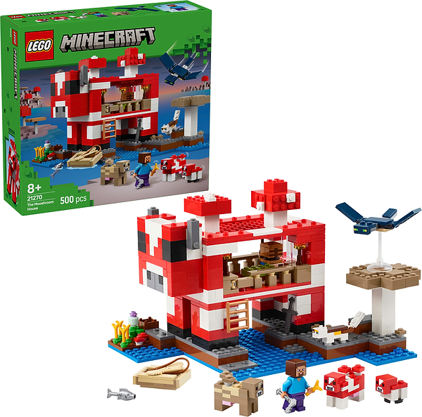 Фото - Конструктор LEGO Minecraft Грибний будинок (21270)