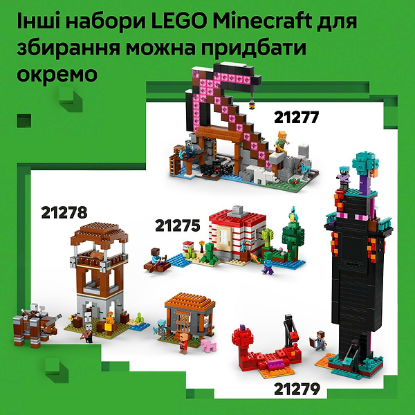 Фото - Конструктор LEGO Minecraft Встреча с Боронителем (21274)