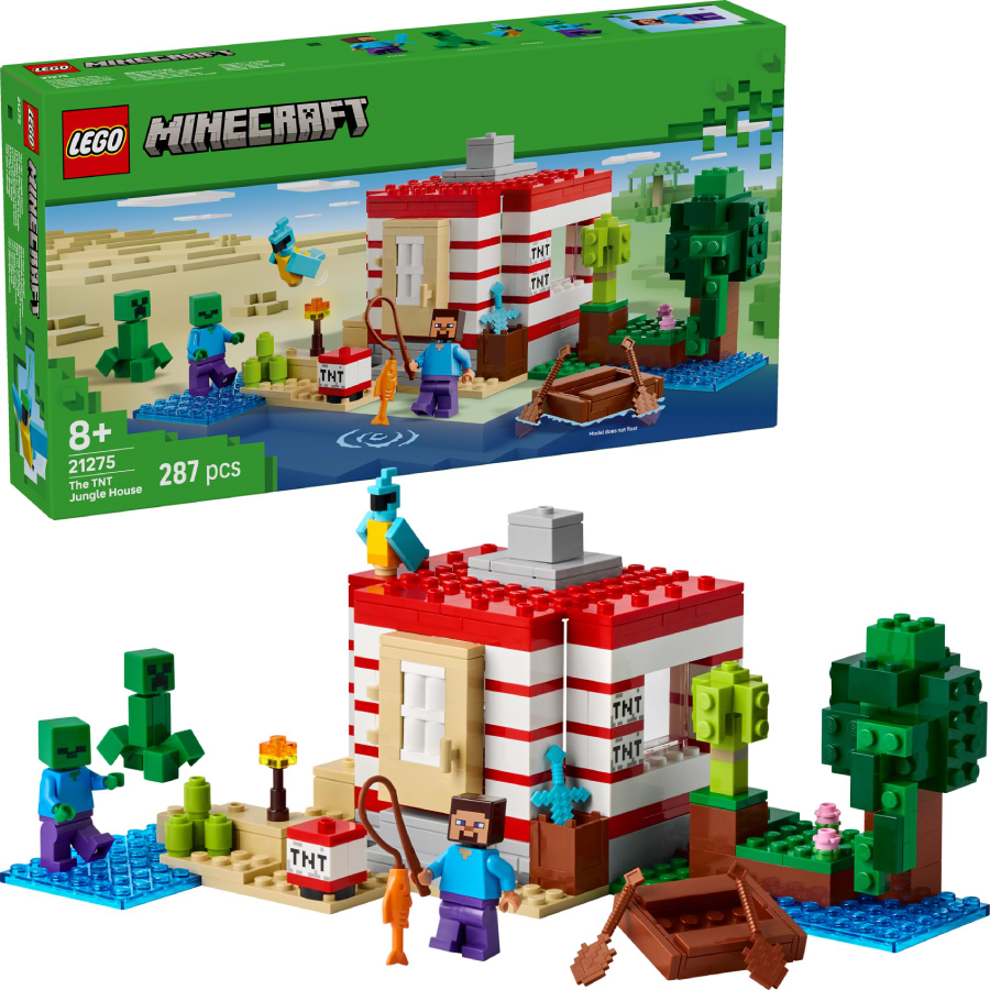 Конструктор LEGO Minecraft Будинок з вибухівки в джунглях (21275) - Фото 1
