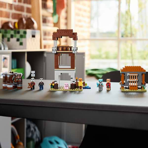 Фото - Конструктор LEGO Minecraft Аванпост разбойников и опустошитель (21278)