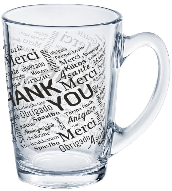 Купити Чашка Luminarc NEW MORNING THANK YOU 320 мл (K7211) - Фото 1 Чашка Luminarc NEW MORNING THANK YOU 320 мл (K7211) - Фото 1