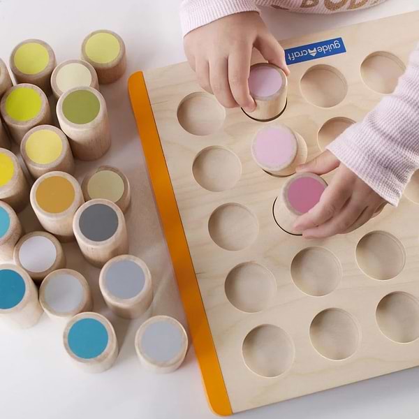 Фото - Сортер Guidecraft Manipulatives Цветные цилиндры (G6734)