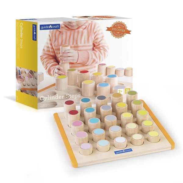 Фото - Сортер Guidecraft Manipulatives Цветные цилиндры (G6734)