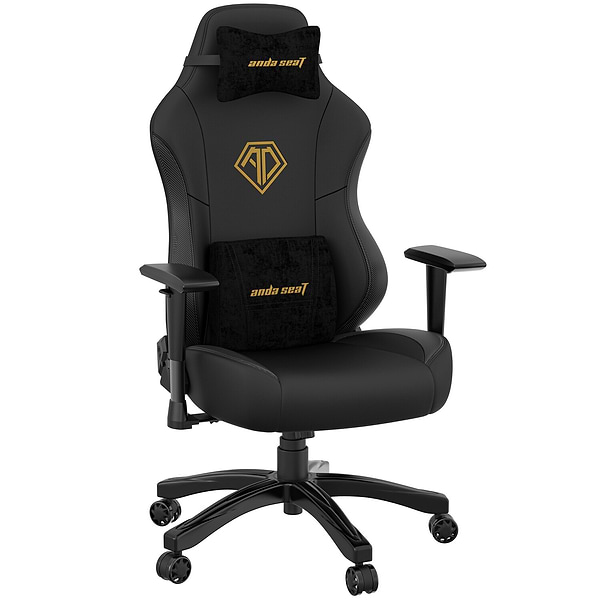 Фото - Крісло для геймерів Anda Seat Phantom 3 Size L Black & Gold (AD18Y-06-B-PVC)