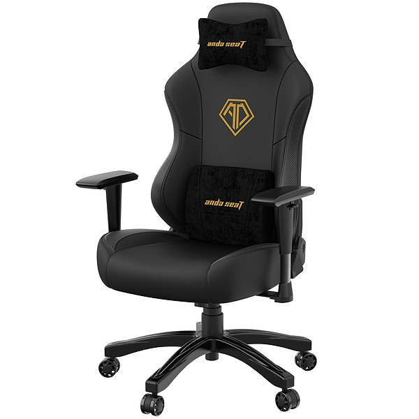 Фото - Крісло для геймерів Anda Seat Phantom 3 Size L Black & Gold (AD18Y-06-B-PVC)