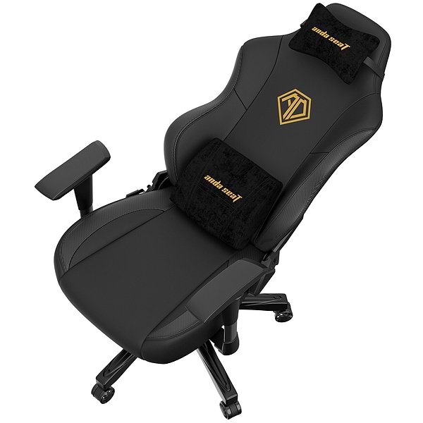 Фото - Крісло для геймерів Anda Seat Phantom 3 Size L Black & Gold (AD18Y-06-B-PVC)