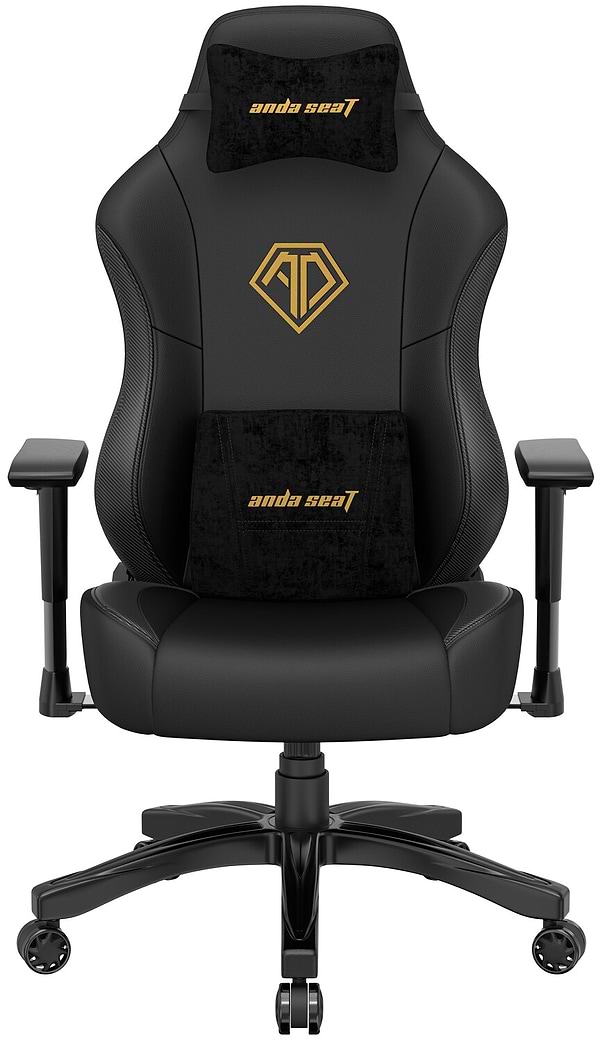 Фото - Крісло для геймерів Anda Seat Phantom 3 Size L Black & Gold (AD18Y-06-B-PVC)