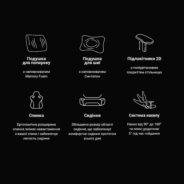 Фото - Крісло для геймерів Anda Seat Phantom 3 Size L Grey (AD18Y-06-G-F)