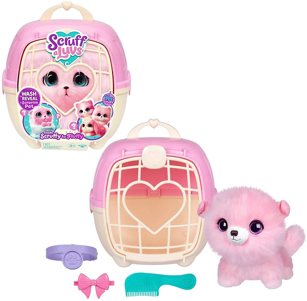 Фото - М'яка іграшка-сюрприз Scruff a Luvs Кудлате перетворення, пудровий (30326)