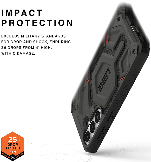 Фото - Чохол для смартфону UAG for Samsung Galaxy S26+, Monarch Pro with Magnet, Kevlar Black (214514113940)