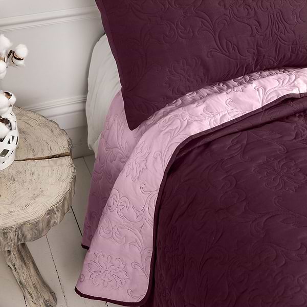 Фото - Набор покрывало + наволочки двуспальный ТЕП Vintage 180х240 Бордовый/Аравийская ночь (4-00509_21075)