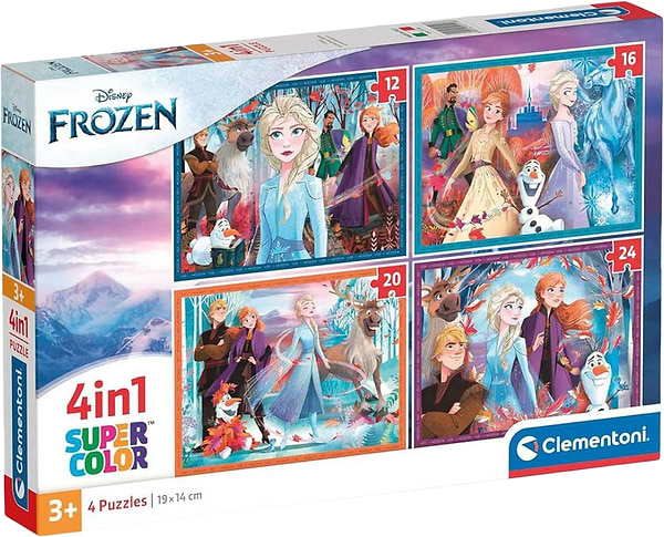 Фото - Пазлы (3-4 года) Clementoni 4 в 1 Frozen 12,16,20 та 24 эл. (21518)