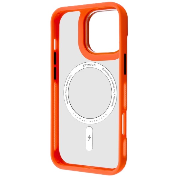 Фото - Чохол для смартфону Proove Clear Essence Case with Magnetic Ring iPhone 16 Pro orange (PCCEIP16P010)