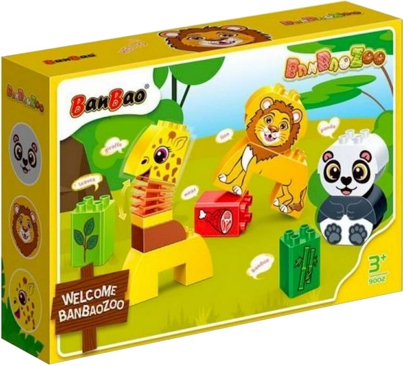 Пластиковий конструктор Banbao "BanBaoZOO" (11 елм.)  Сафарі (9002)