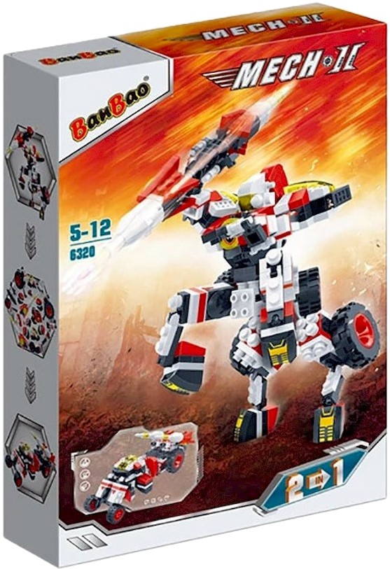 Пластиковий конструктор Banbao "Mech 2" Багряний лицар (272 елм.) (6320)