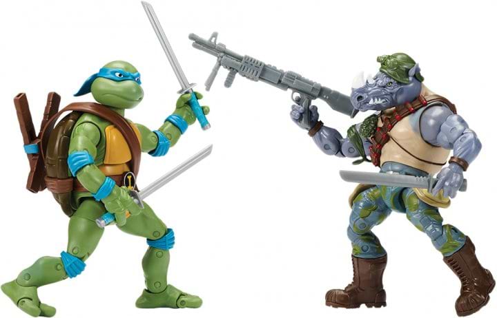 Колекційні фігурки набір TMNT Леонардо проти Рокстеді (34 точки артикуляції,15 cm) (81276) - Фото 1