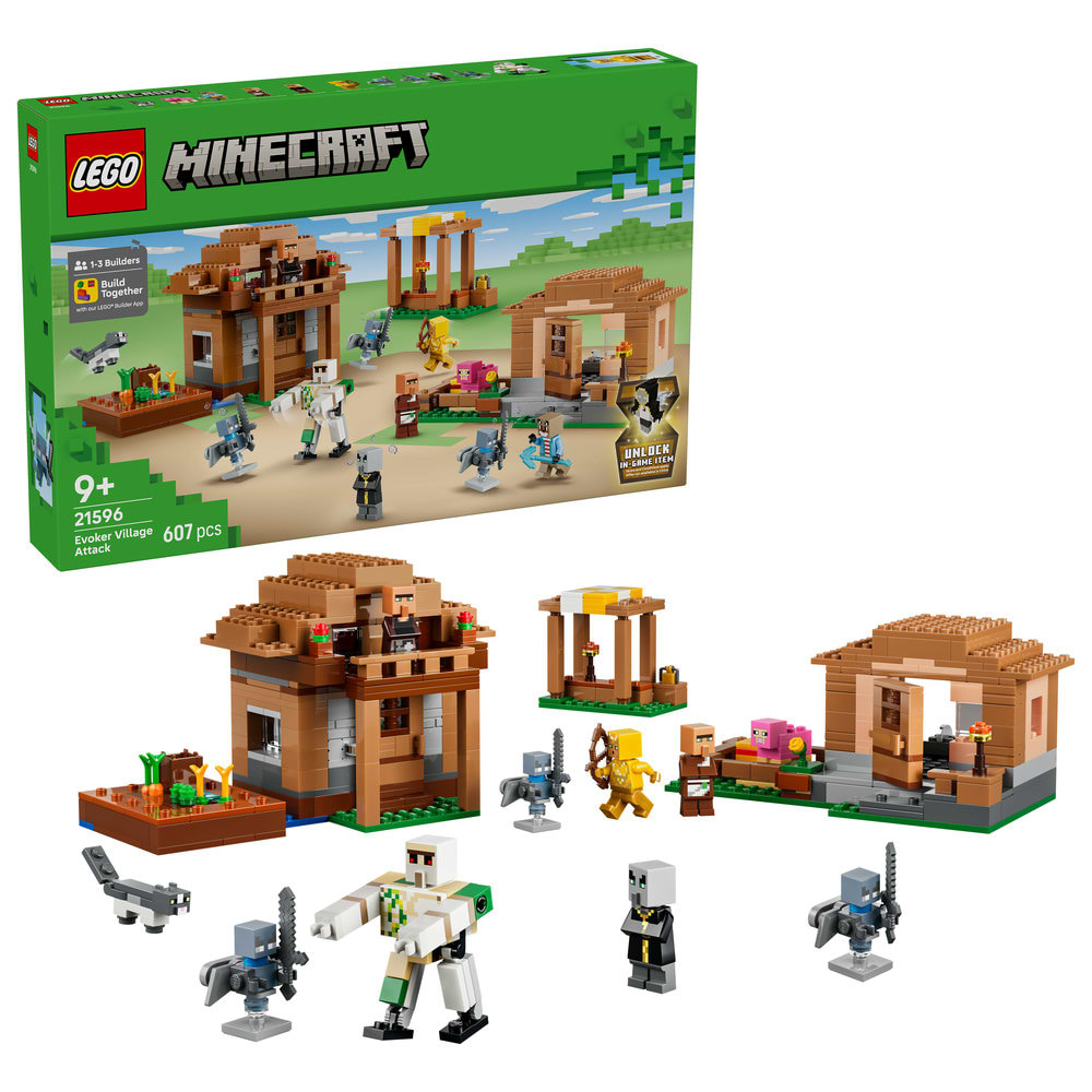 Конструктор LEGO  Minecraft Напад викликача на село (21596)