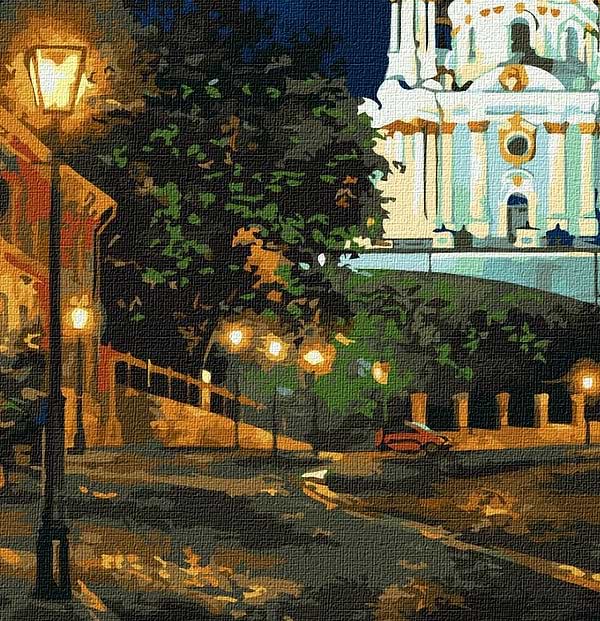 Фото - Картина за номерами Ideyka "Вечірній Київ" 40х50см (KHO2160)