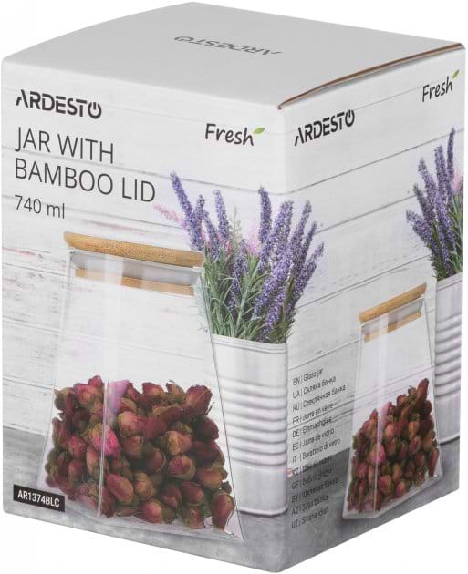 Фото - Ємність для сипучих Ardesto 740 мл (AR1374BLC)