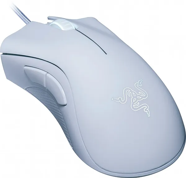 Фото - Миша дротова ігрова Razer Death Adder Essential White (RZ01-03850200-R3M1)