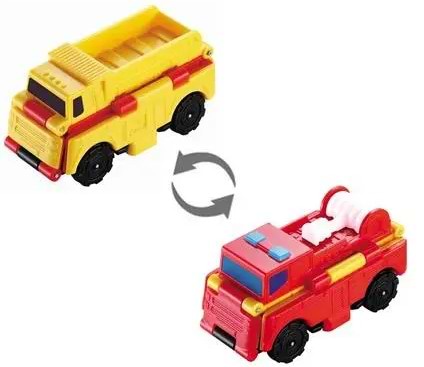 Машинка-трансформер Flip Cars 2 в 1 Самоскид і Пожежний автомобіль (EU463875-07)