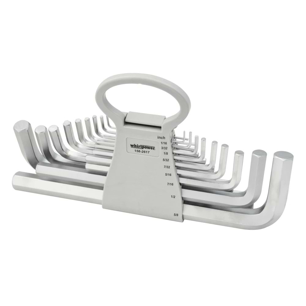 Набір шестигранних ключів Whirlpower 1/16"-3/4" Г-подібних 17 шт. (158-2317)