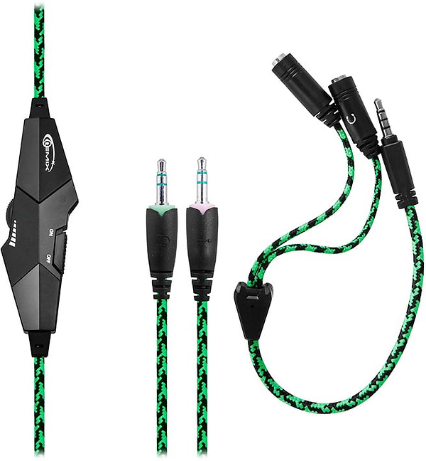 Фото - Гарнитура проводная Gemix X350 Black/Green