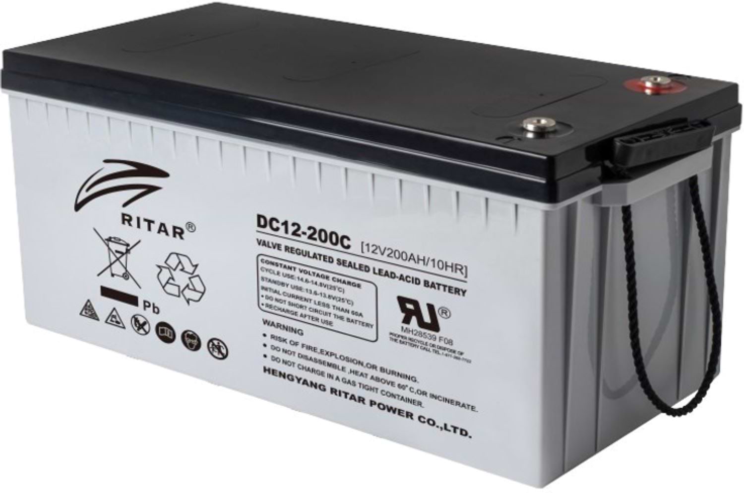 Аккумулятор для ИБП Ritar CARBON DC12-200C 12V Black