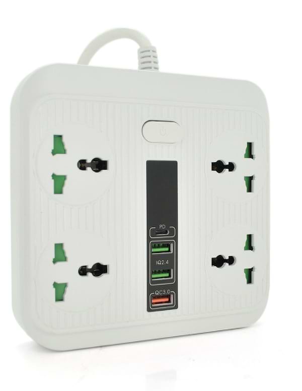 Фото - Мережевий фільтр Voltronic TB-Т18 4р+2 USB+PD 2m (21816)