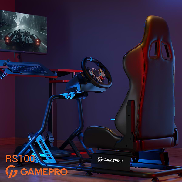 Фото - Игровое кресло кокпит GamePro RS100 Black