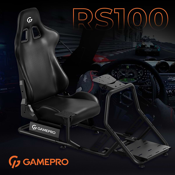Фото - Игровое кресло кокпит GamePro RS100 Black