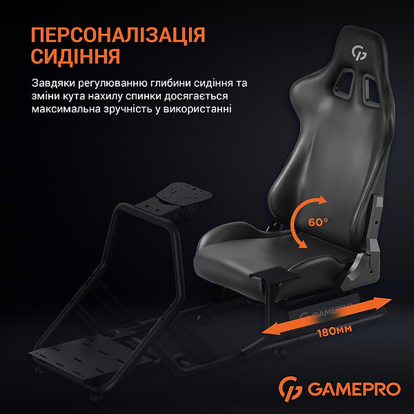 Фото - Игровое кресло кокпит GamePro RS100 Black