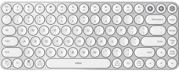Клавиатура беспроводная Xiaomi MiiiW AIR85 Bluetooth Dual Mode (MWXKT01 White) - Фото 1