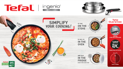 Фото - Набор сковород со съемной ручкой Tefal L897S374 Ingenio Emotion 3 пр.
