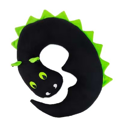 Подушка дорожня Strateg М'якуша чорно-зелений (60610) - Фото 1