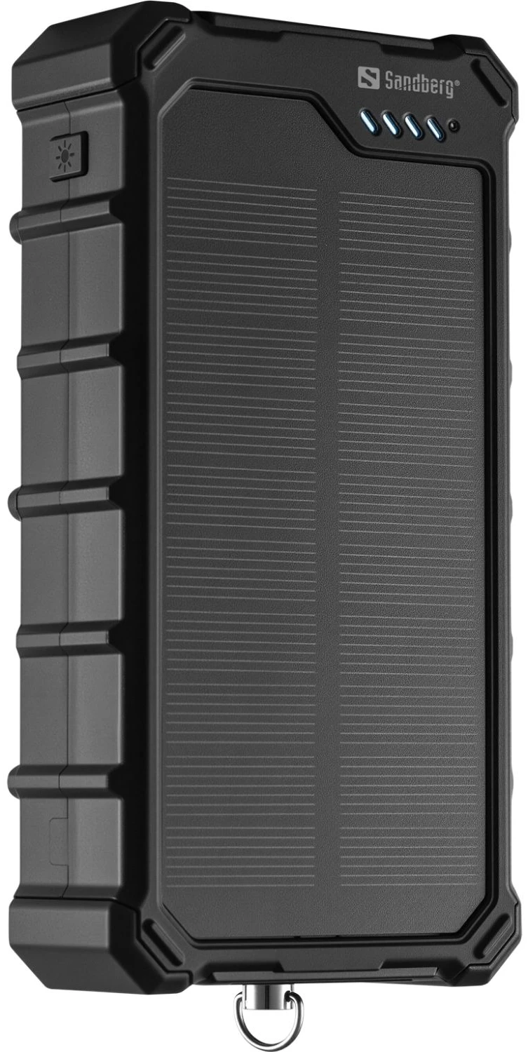 Батарея мобильная Sandberg 20000mAh 22,5W PD Solar Powerbank CampLED, USB-A,2xUSB-C In/Out, Powerful light (421-24)
