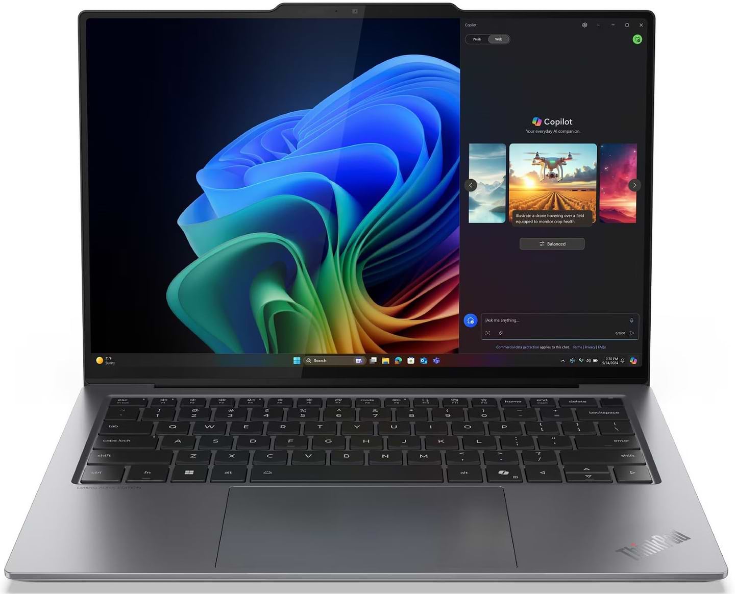Ноутбук Lenovo ThinkPad X9-14 Gen 1 (21QA001CRA) Grey - Фото 1