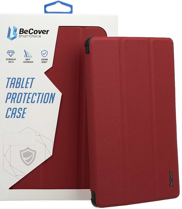 Фото - Чохол для планшету BeCover Smart Case for Samsung Galaxy Tab S10 FE Plus (SM-X620/SM-X626) 13.1" Red Wine (713385)