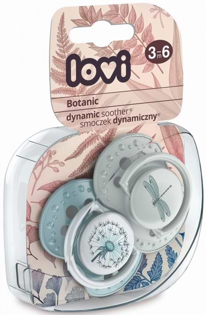 Фото - Симетрична пустушка Lovi Botanic Botanic для хлопчика силіконова, 2 шт. (22/870boy)