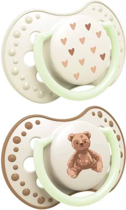 Динамічна пустушка Lovi LOVI 6-18 міс 2 шт. Teddy Love (22/936)