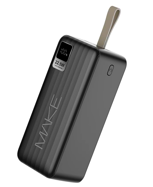 Фото - Батарея мобильная MAKE 22.5W PD+QC 30000 mAh Black (MPB-301BK)
