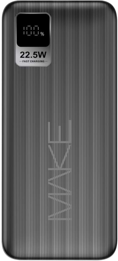 Фото - Батарея мобильная MAKE 22.5W PD+QC 30000 mAh Black (MPB-301BK)