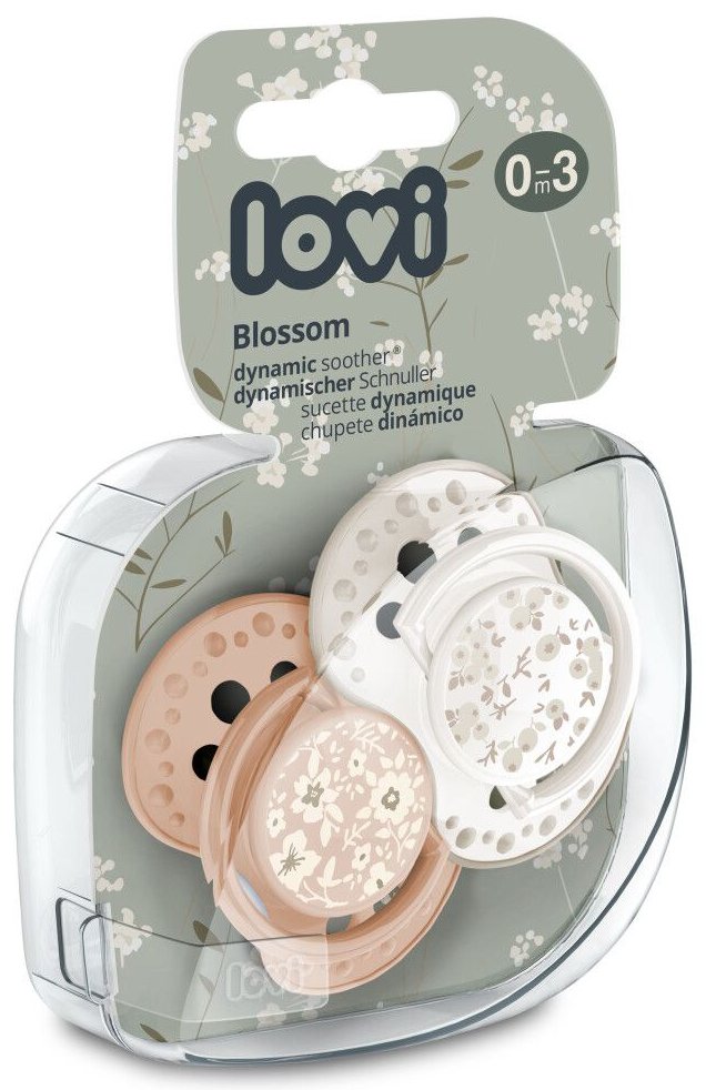 Симметричная пустышка Lovi Blossom – бежевая 2 шт. (22/921girl) - Фото 1